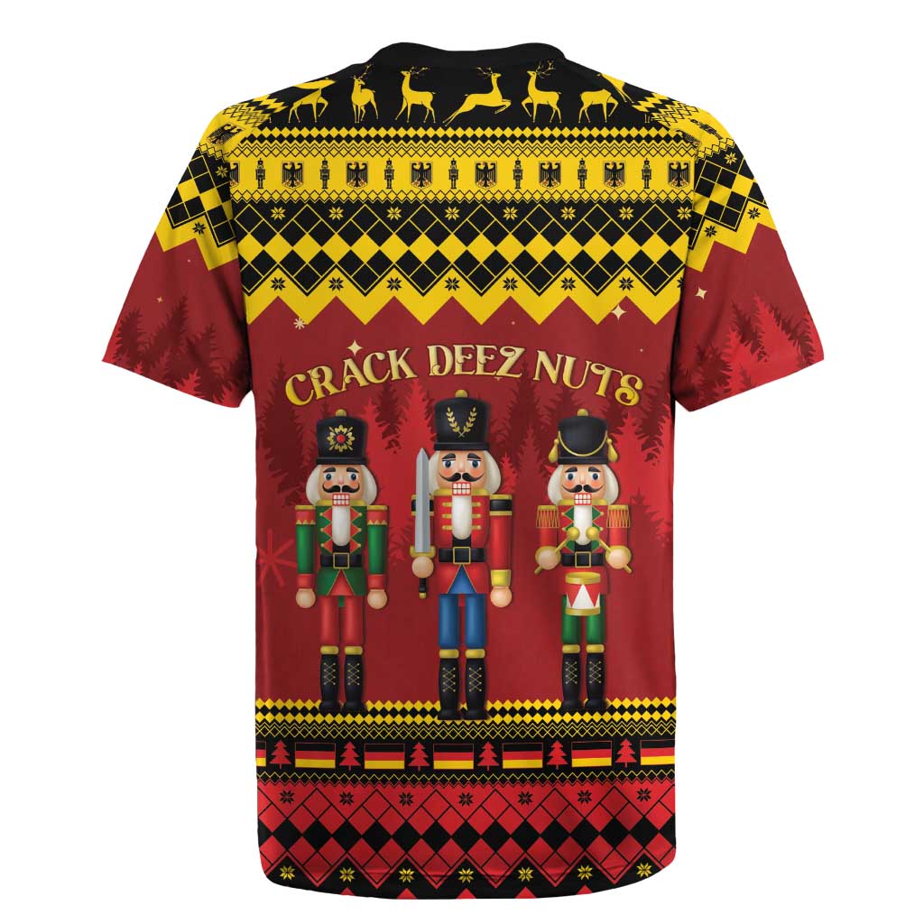 Germany Nussknacker Christmas Rugby Jersey Crack Deez Nuts - Wonder Print Shop