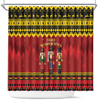 Germany Nussknacker Christmas Shower Curtain Crack Deez Nuts - Wonder Print Shop