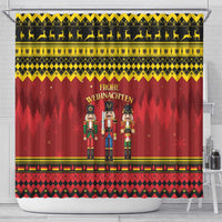 Germany Nussknacker Christmas Shower Curtain Crack Deez Nuts - Wonder Print Shop