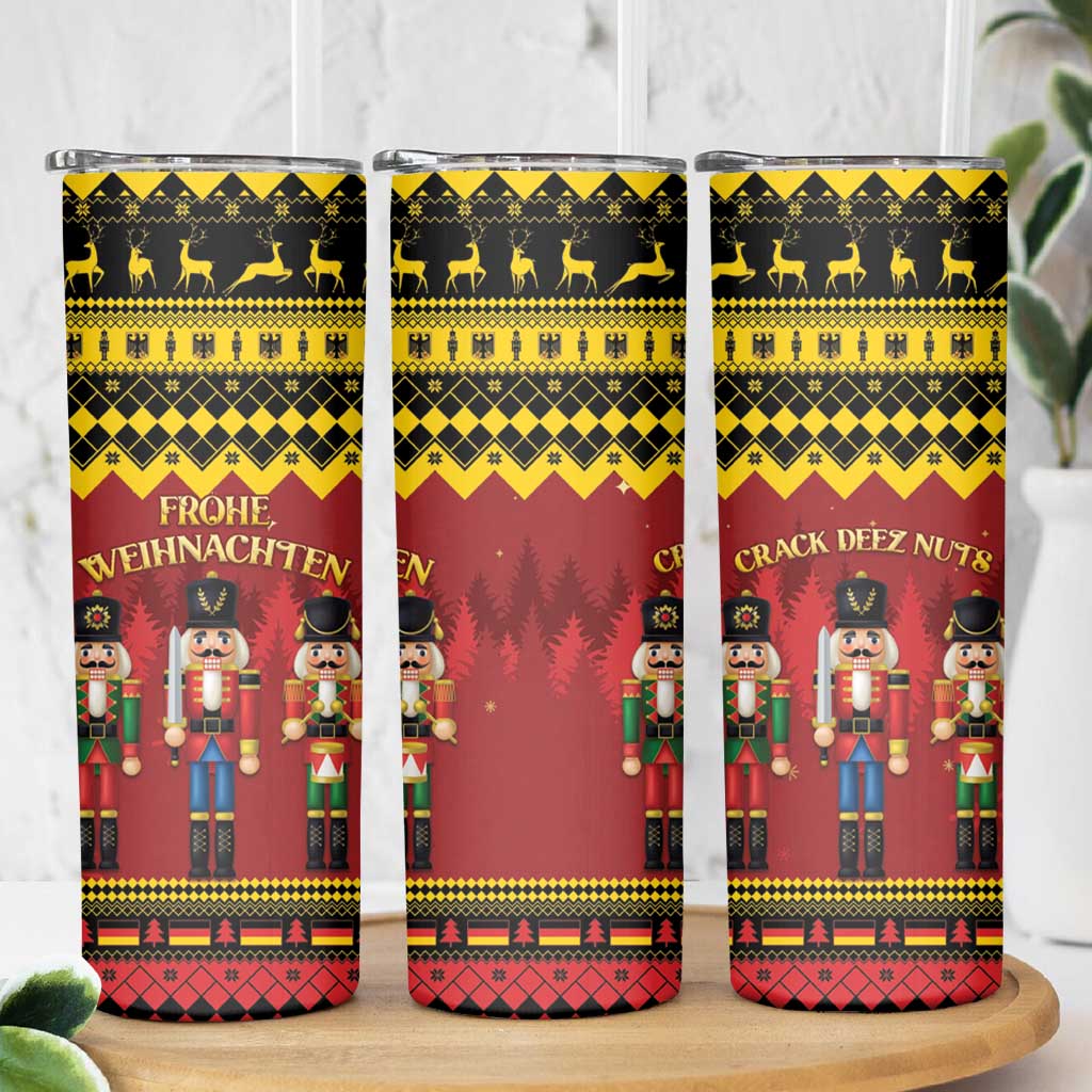 Germany Nussknacker Christmas Skinny Tumbler Crack Deez Nuts - Wonder Print Shop