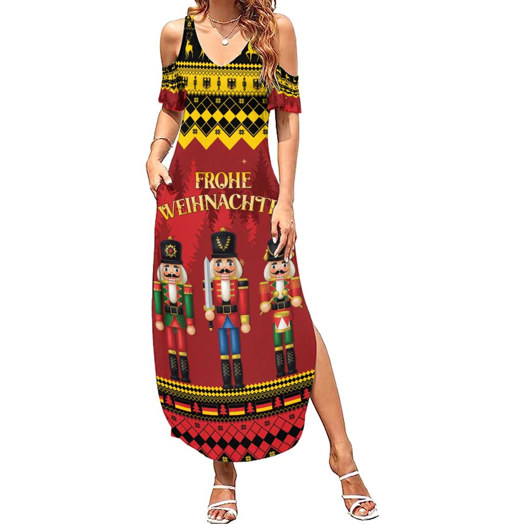 Germany Nussknacker Christmas Summer Maxi Dress Crack Deez Nuts - Wonder Print Shop