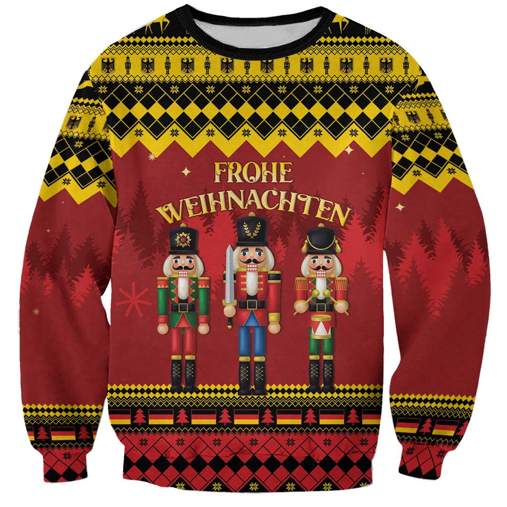Germany Nussknacker Christmas Sweatshirt Crack Deez Nuts - Wonder Print Shop