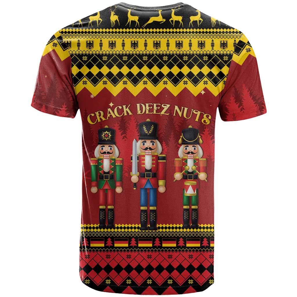 Germany Nussknacker Christmas T Shirt Crack Deez Nuts - Wonder Print Shop