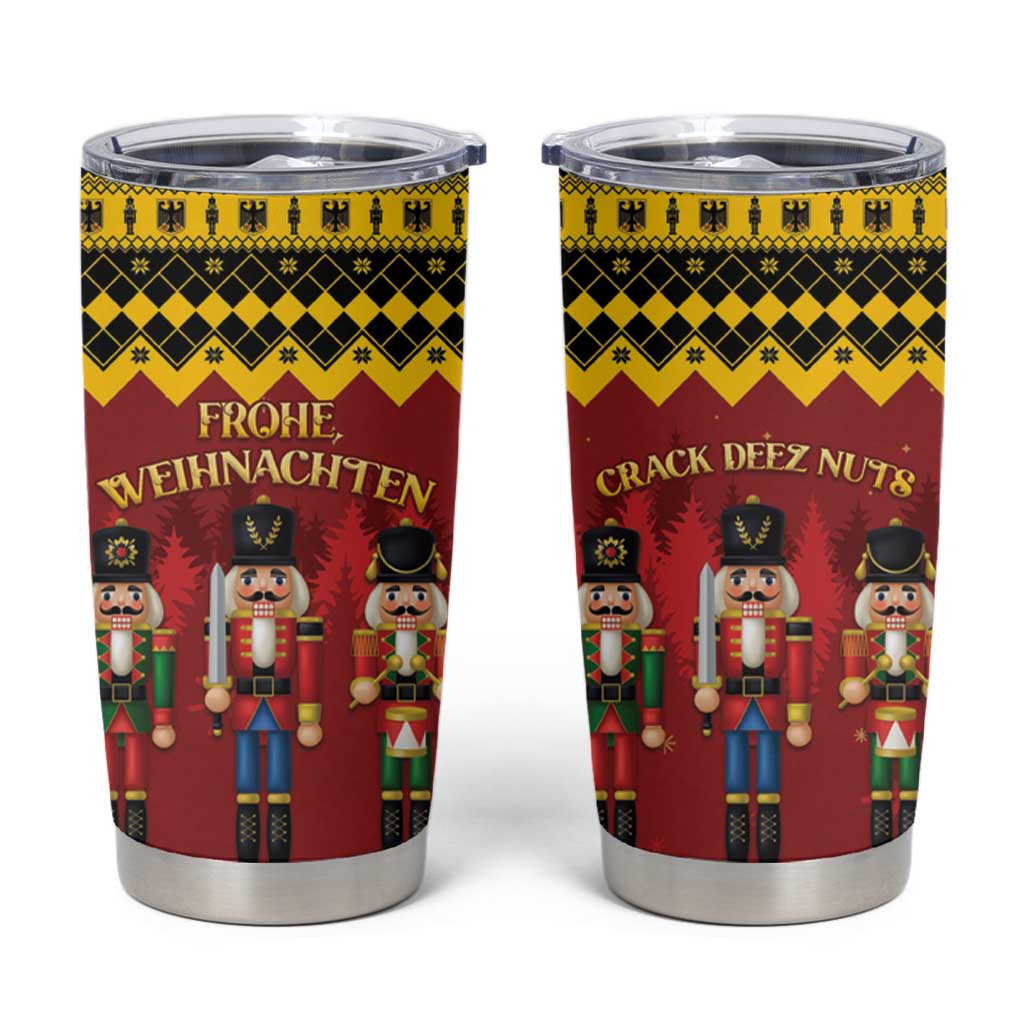 Germany Nussknacker Christmas Tumbler Cup Crack Deez Nuts - Wonder Print Shop