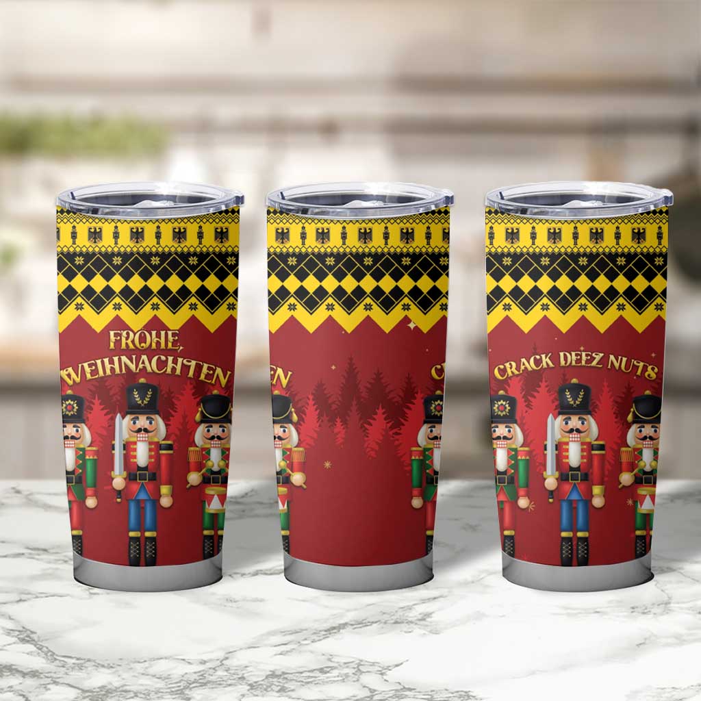 Germany Nussknacker Christmas Tumbler Cup Crack Deez Nuts - Wonder Print Shop