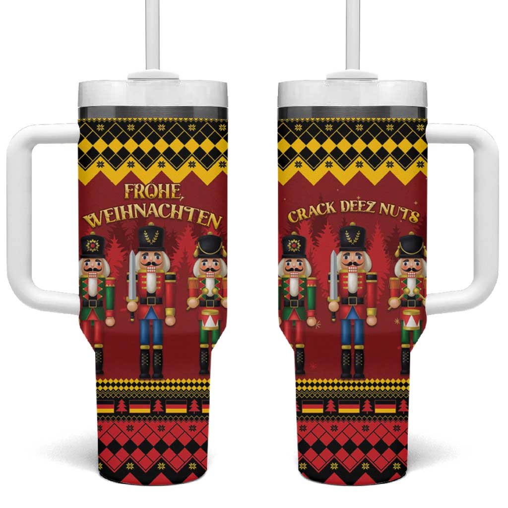 Germany Nussknacker Christmas Tumbler With Handle Crack Deez Nuts - Wonder Print Shop