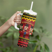 Germany Nussknacker Christmas Tumbler With Handle Crack Deez Nuts - Wonder Print Shop