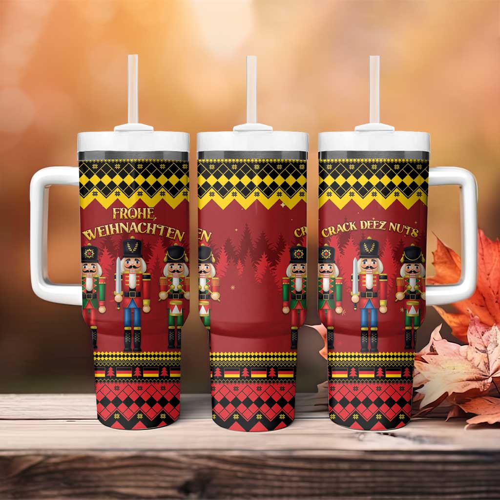 Germany Nussknacker Christmas Tumbler With Handle Crack Deez Nuts - Wonder Print Shop