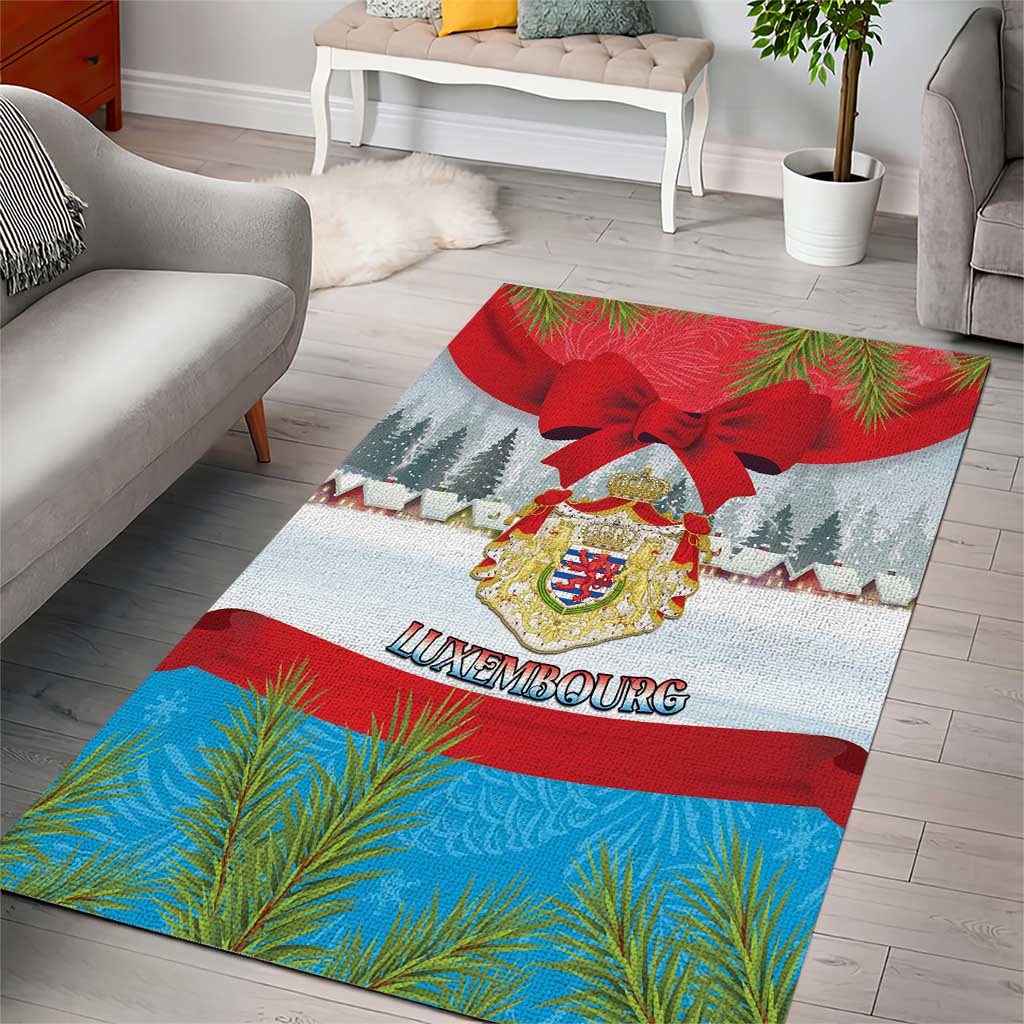Luxembourg Christmas Area Rug Schei Chreschtdeeg 2025 - Wonder Print Shop
