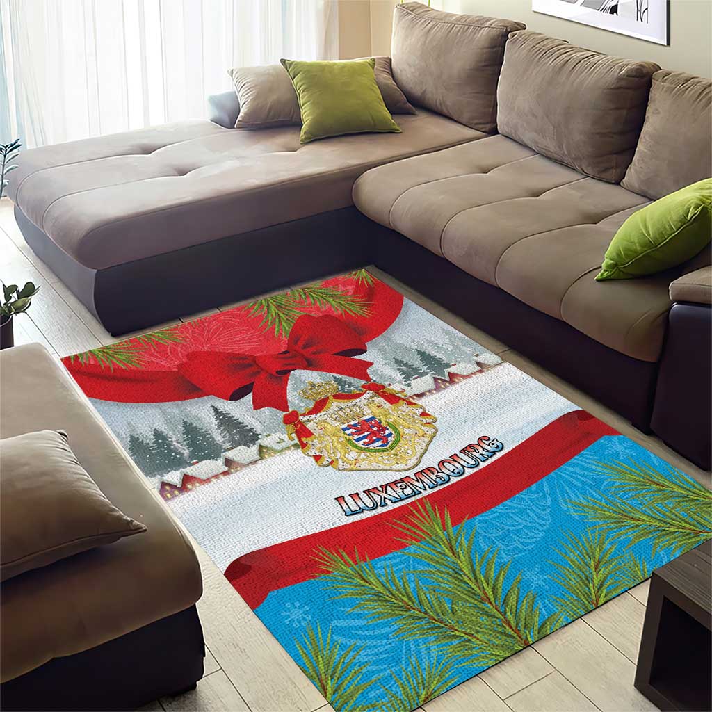 Luxembourg Christmas Area Rug Schei Chreschtdeeg 2025 - Wonder Print Shop