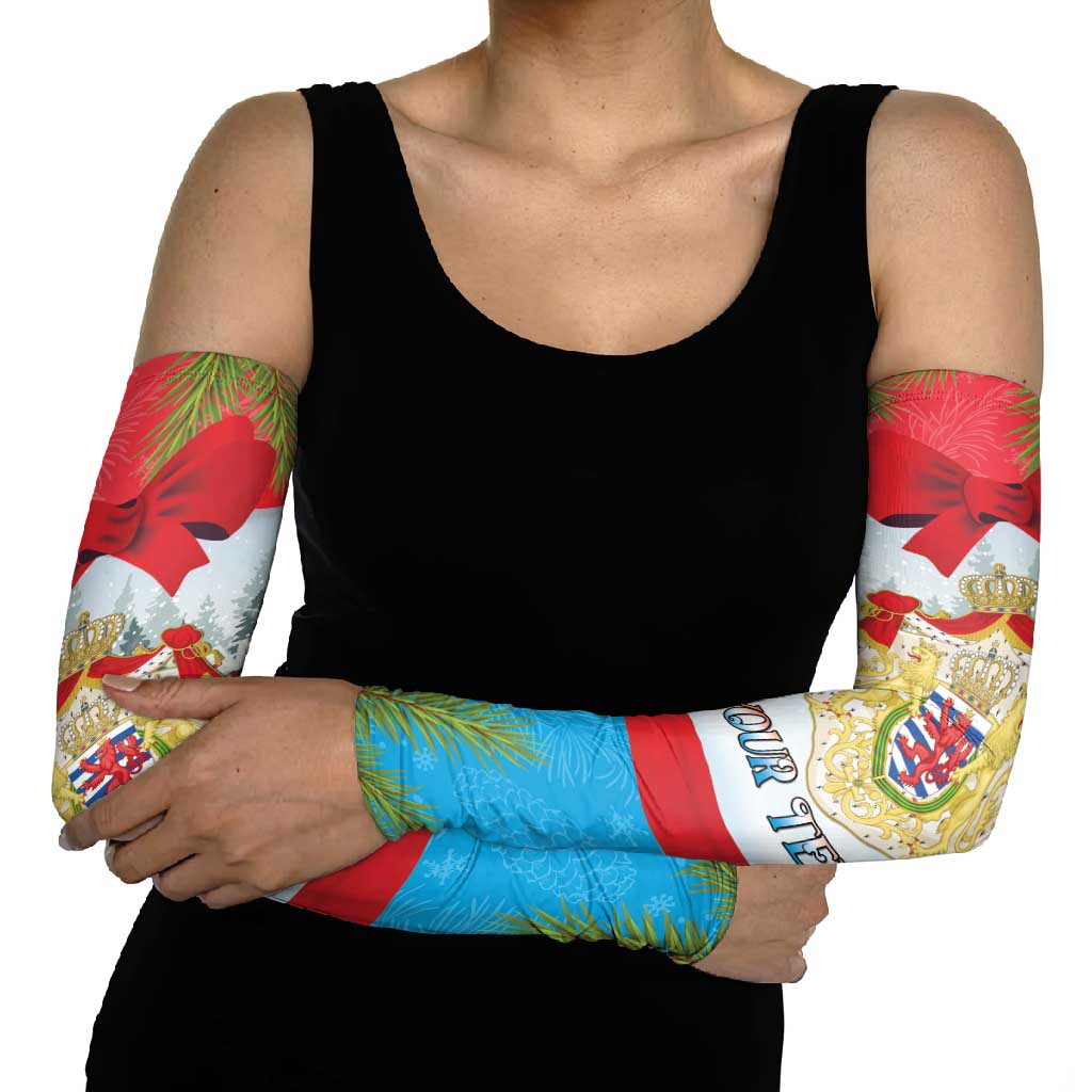 Personalised Luxembourg Christmas Arm Sleeves Schei Chreschtdeeg 2025 - Wonder Print Shop