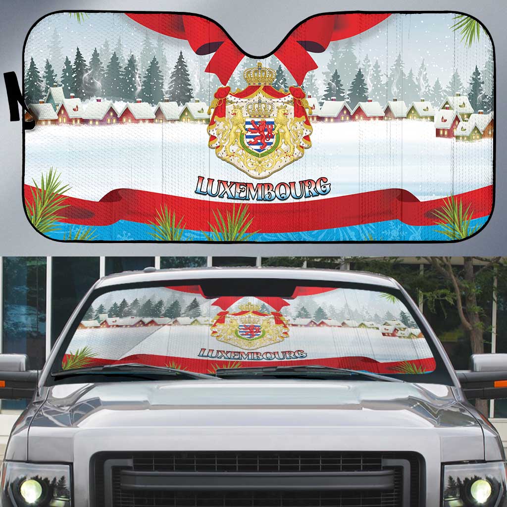 Luxembourg Christmas Auto Sun Shade Schei Chreschtdeeg 2025 - Wonder Print Shop
