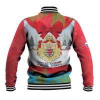 Personalised Luxembourg Christmas Baseball Jacket Schei Chreschtdeeg 2025 - Wonder Print Shop