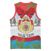 Personalised Luxembourg Christmas Basketball Jersey Schei Chreschtdeeg 2025 - Wonder Print Shop