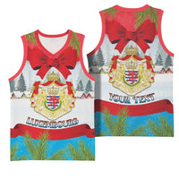 Personalised Luxembourg Christmas Basketball Jersey Schei Chreschtdeeg 2025 - Wonder Print Shop
