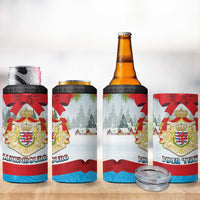 Personalised Luxembourg Christmas 4 in 1 Can Cooler Tumbler Schei Chreschtdeeg 2025 - Wonder Print Shop