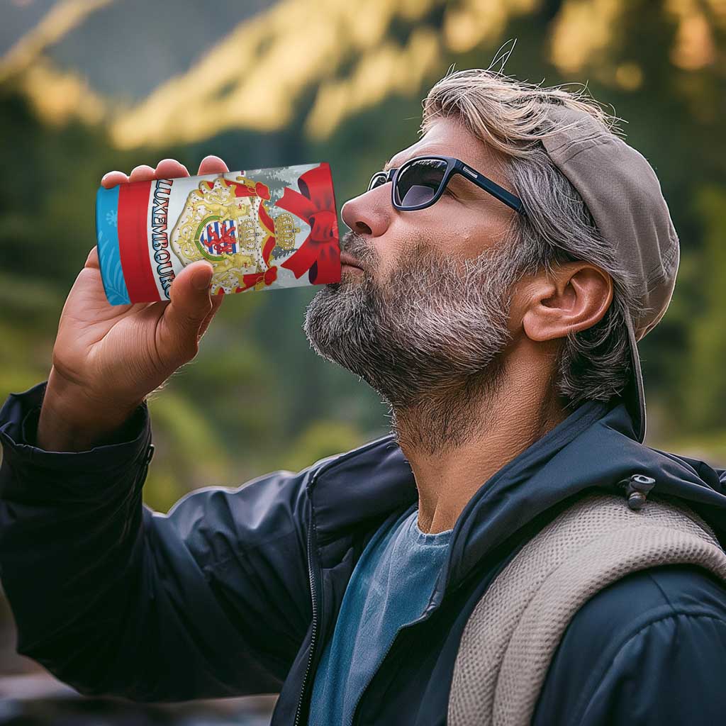 Personalised Luxembourg Christmas 4 in 1 Can Cooler Tumbler Schei Chreschtdeeg 2025 - Wonder Print Shop