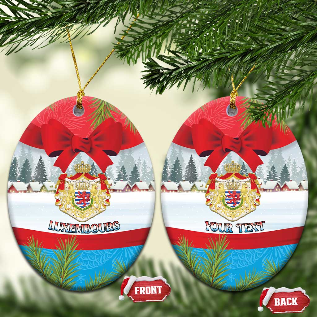 Personalised Luxembourg Christmas Ceramic Ornament Schei Chreschtdeeg 2025 - Wonder Print Shop