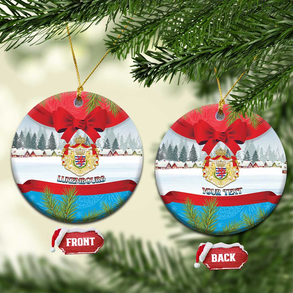 Personalised Luxembourg Christmas Ceramic Ornament Schei Chreschtdeeg 2025 - Wonder Print Shop