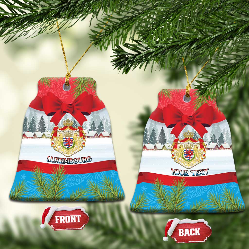 Personalised Luxembourg Christmas Ceramic Ornament Schei Chreschtdeeg 2025 - Wonder Print Shop