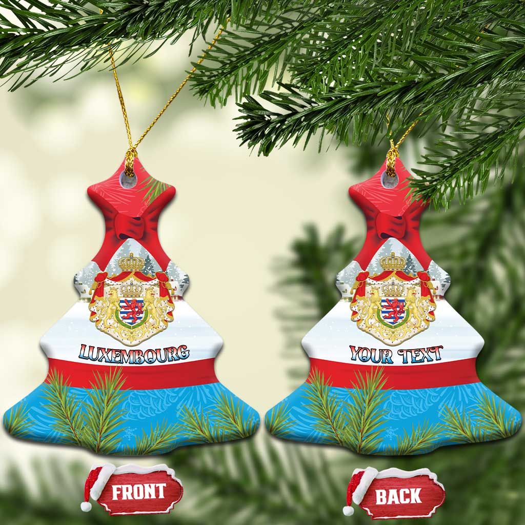 Personalised Luxembourg Christmas Ceramic Ornament Schei Chreschtdeeg 2025 - Wonder Print Shop