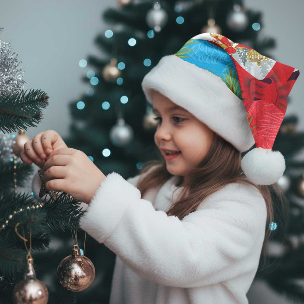 Personalised Luxembourg Christmas Santa Hat Schei Chreschtdeeg 2025 - Wonder Print Shop