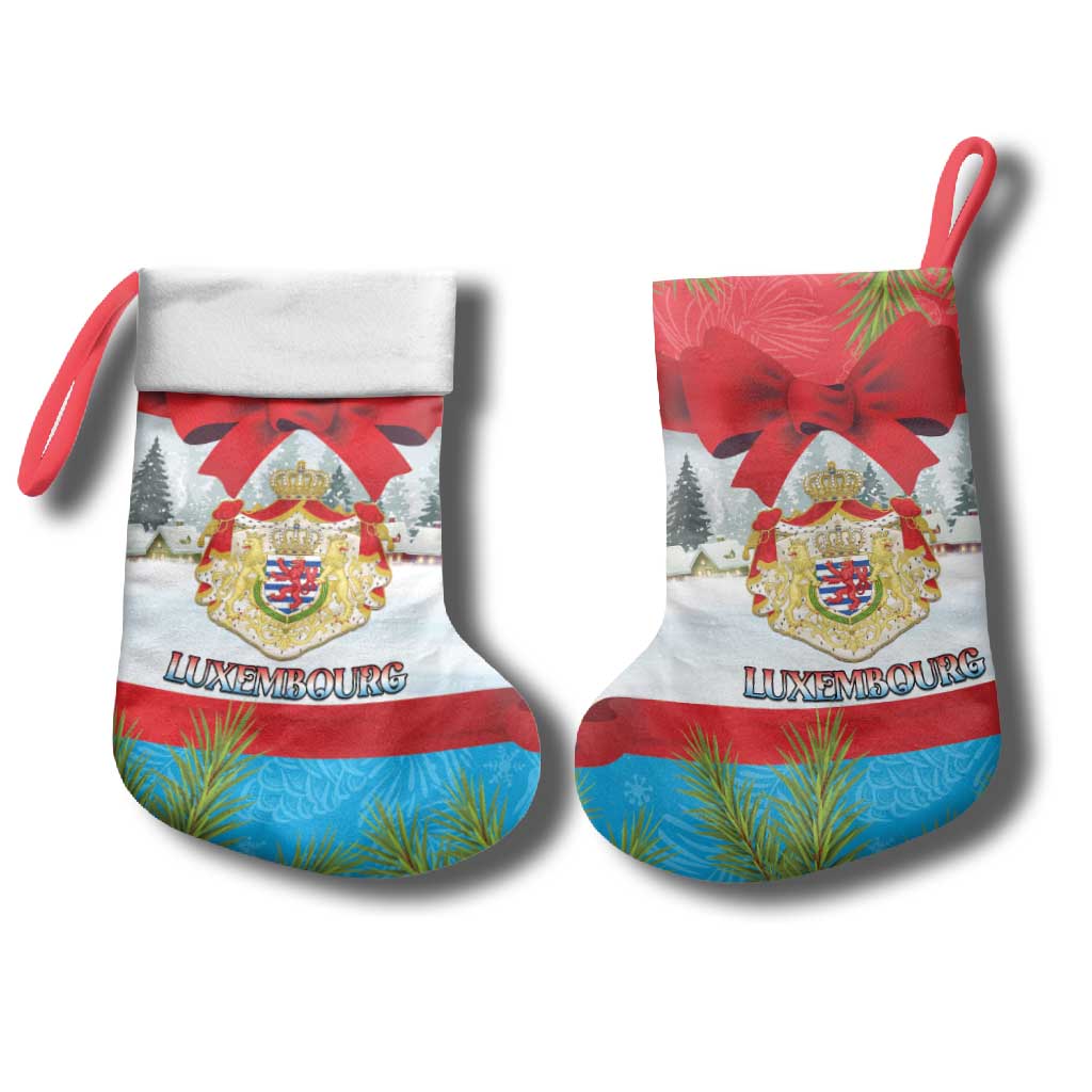 Personalised Luxembourg Christmas Stocking Schei Chreschtdeeg 2025 - Wonder Print Shop