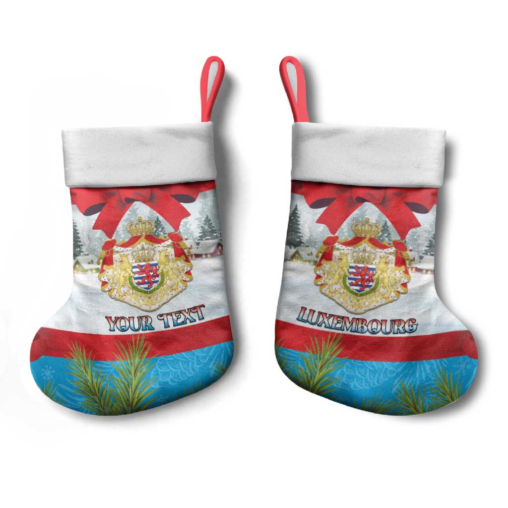 Personalised Luxembourg Christmas Stocking Schei Chreschtdeeg 2025 - Wonder Print Shop