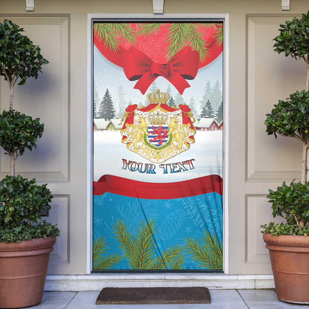 Personalised Luxembourg Christmas Door Cover Schei Chreschtdeeg 2025 - Wonder Print Shop