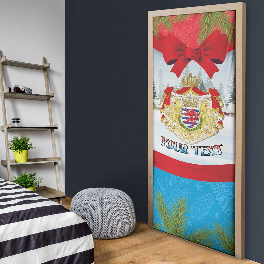 Personalised Luxembourg Christmas Door Cover Schei Chreschtdeeg 2025 - Wonder Print Shop