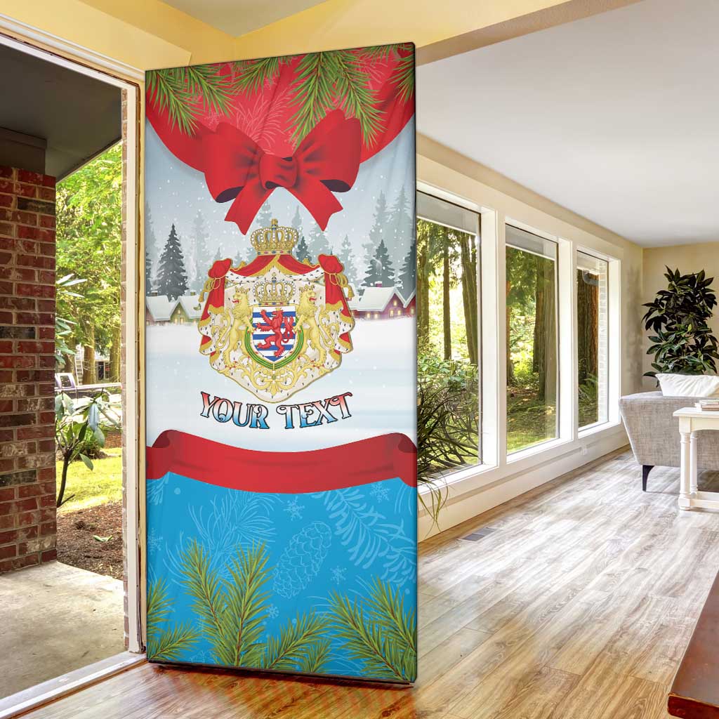 Personalised Luxembourg Christmas Door Cover Schei Chreschtdeeg 2025 - Wonder Print Shop
