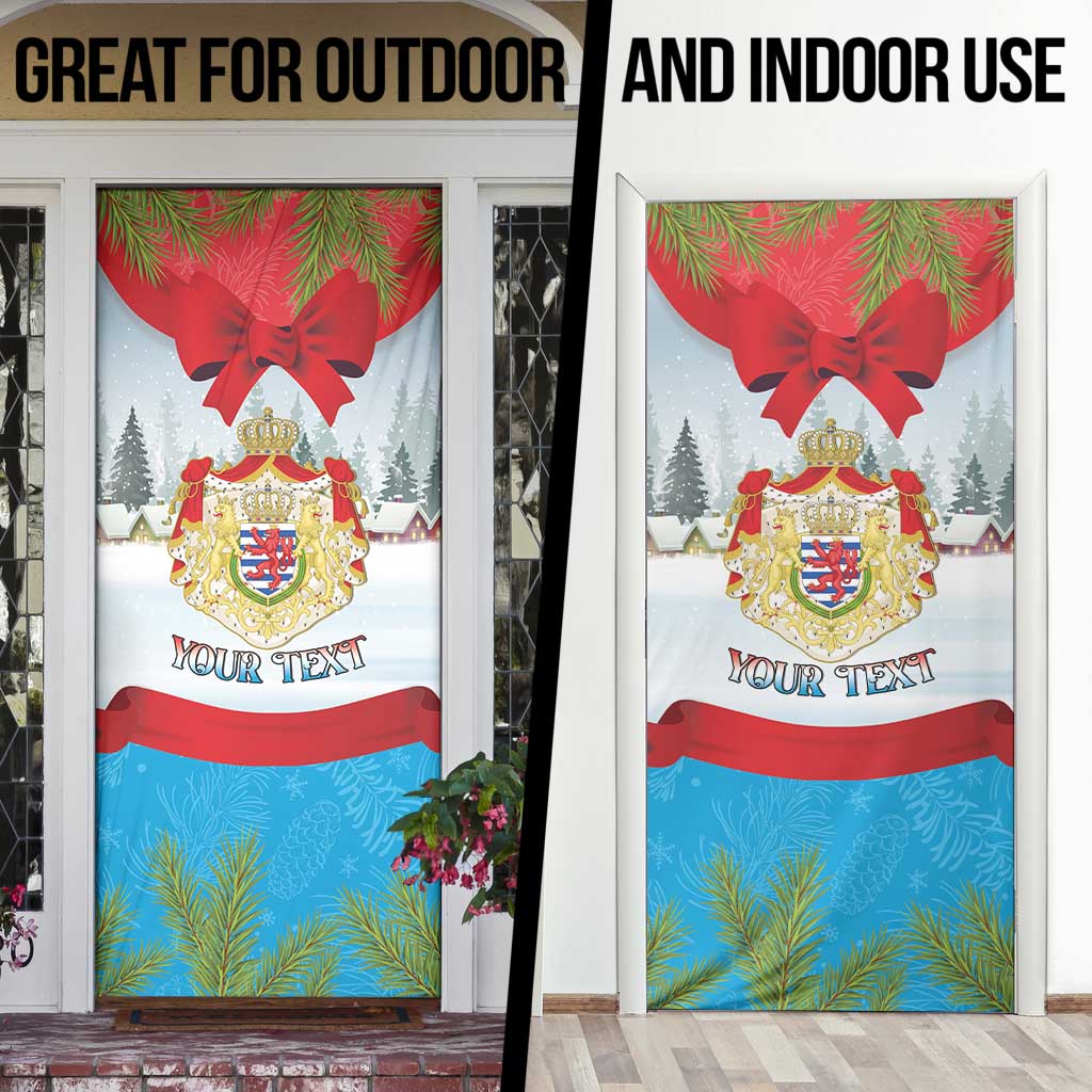 Personalised Luxembourg Christmas Door Cover Schei Chreschtdeeg 2025 - Wonder Print Shop