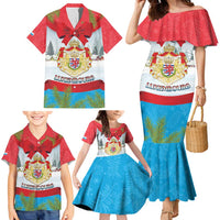 Personalised Luxembourg Christmas Family Matching Mermaid Dress and Hawaiian Shirt Schei Chreschtdeeg 2025 - Wonder Print Shop