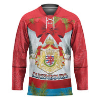 Personalised Luxembourg Christmas Hockey Jersey Schei Chreschtdeeg 2025 - Wonder Print Shop