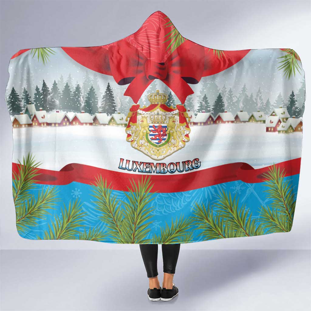 Luxembourg Christmas Hooded Blanket Schei Chreschtdeeg 2025 - Wonder Print Shop