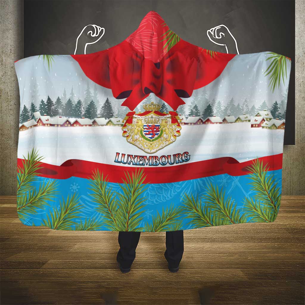 Luxembourg Christmas Hooded Blanket Schei Chreschtdeeg 2025 - Wonder Print Shop