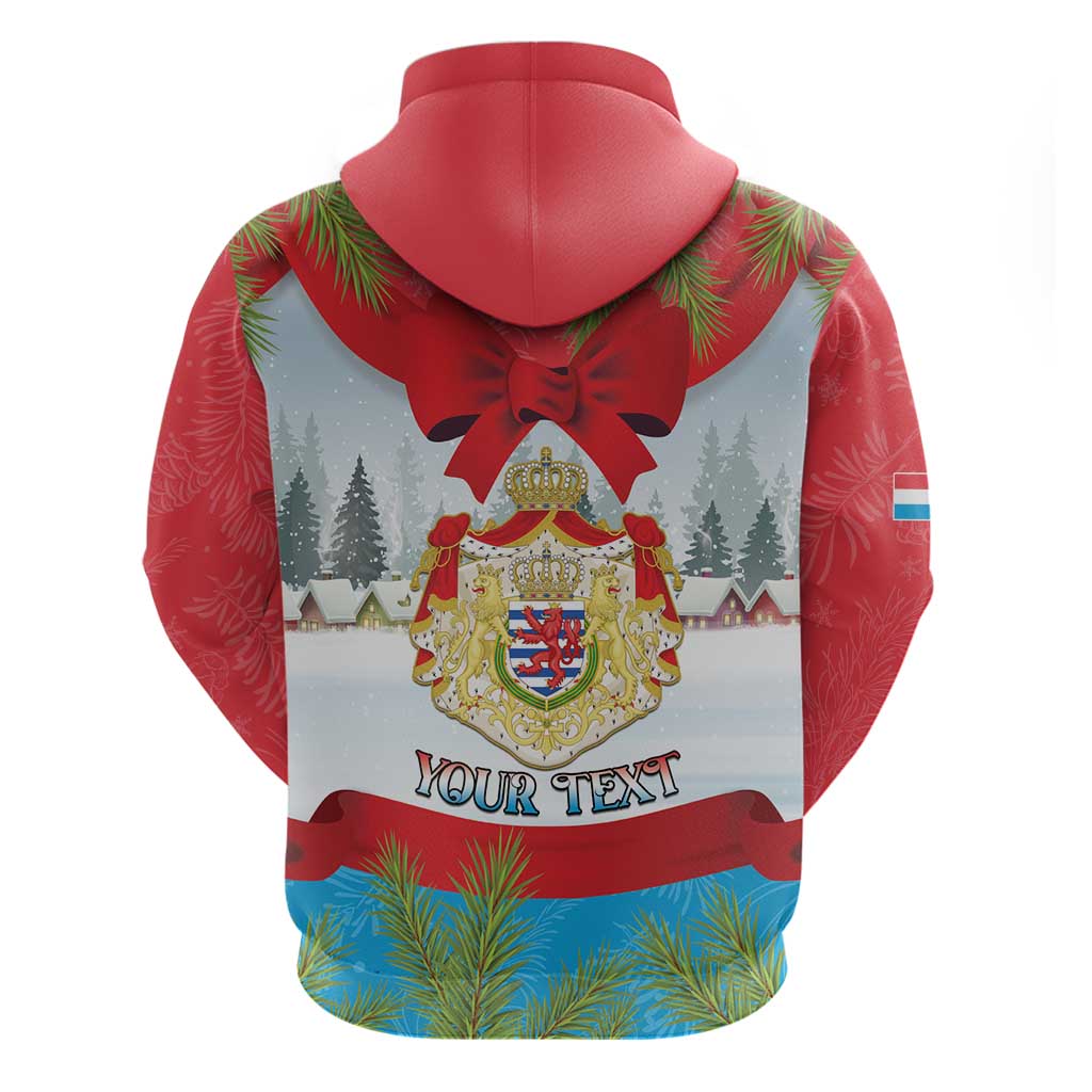 Personalised Luxembourg Christmas Hoodie Schei Chreschtdeeg 2025 - Wonder Print Shop