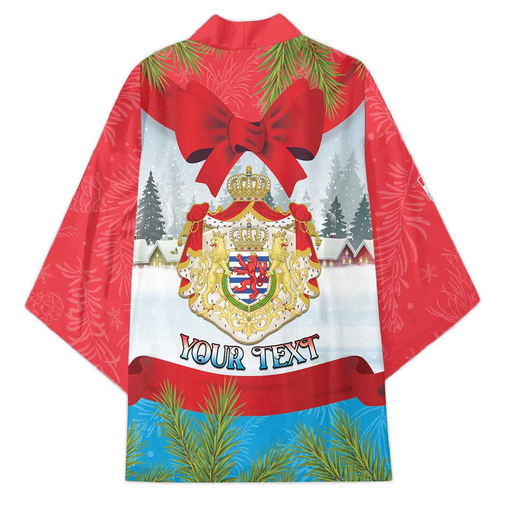 Personalised Luxembourg Christmas Kimono Schei Chreschtdeeg 2025 - Wonder Print Shop