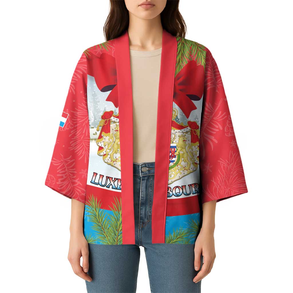 Personalised Luxembourg Christmas Kimono Schei Chreschtdeeg 2025 - Wonder Print Shop