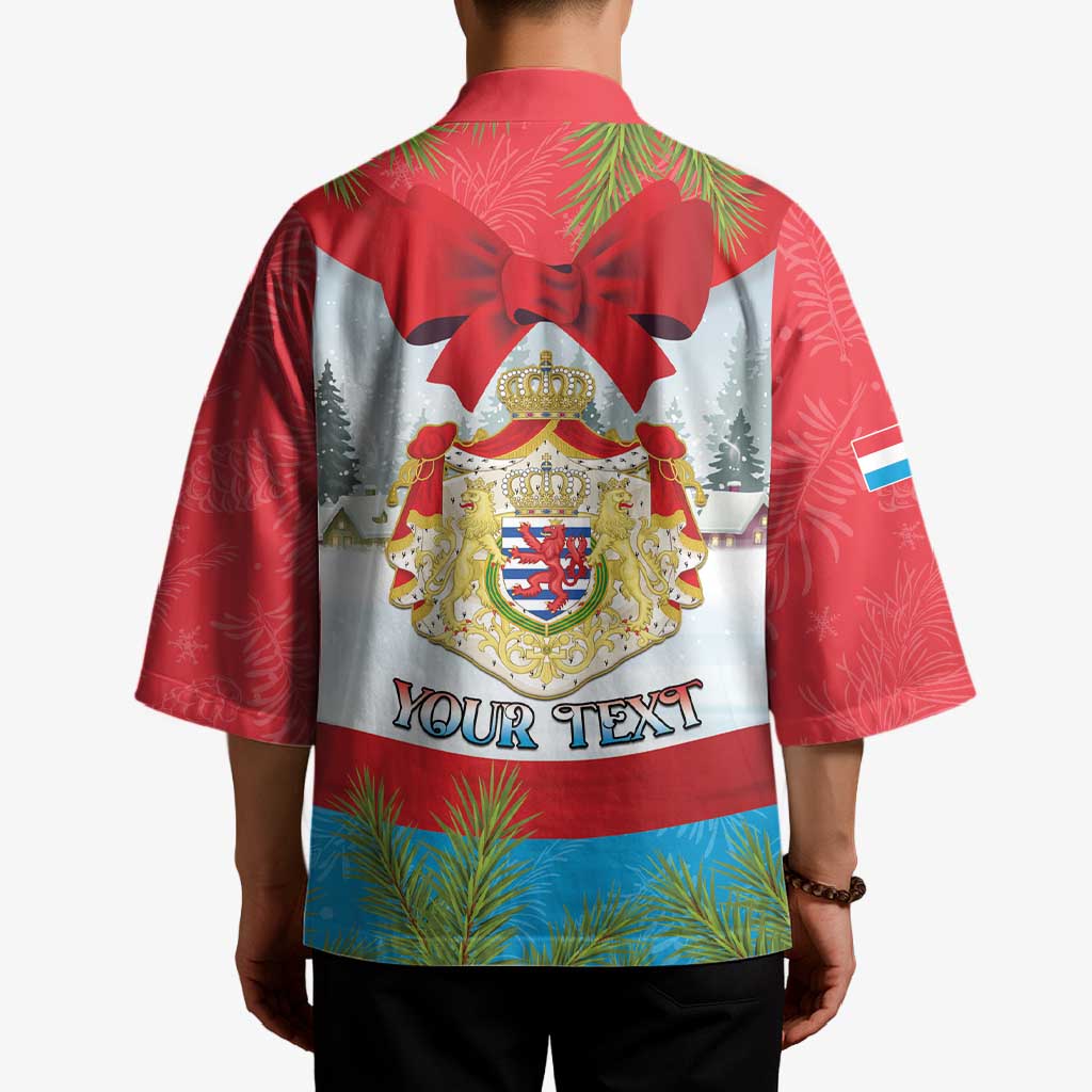 Personalised Luxembourg Christmas Kimono Schei Chreschtdeeg 2025 - Wonder Print Shop