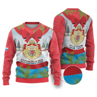 Personalised Luxembourg Christmas Ugly Christmas Sweater Schei Chreschtdeeg 2025 - Wonder Print Shop