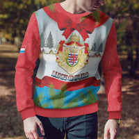 Personalised Luxembourg Christmas Ugly Christmas Sweater Schei Chreschtdeeg 2025 - Wonder Print Shop