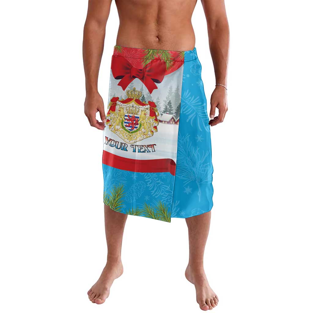 Personalised Luxembourg Christmas Lavalava Schei Chreschtdeeg 2025 - Wonder Print Shop