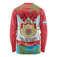 Personalised Luxembourg Christmas Long Sleeve Shirt Schei Chreschtdeeg 2025 - Wonder Print Shop