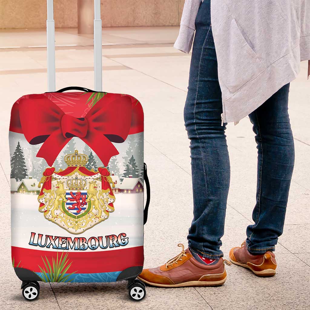 Luxembourg Christmas Luggage Cover Schei Chreschtdeeg 2025 - Wonder Print Shop