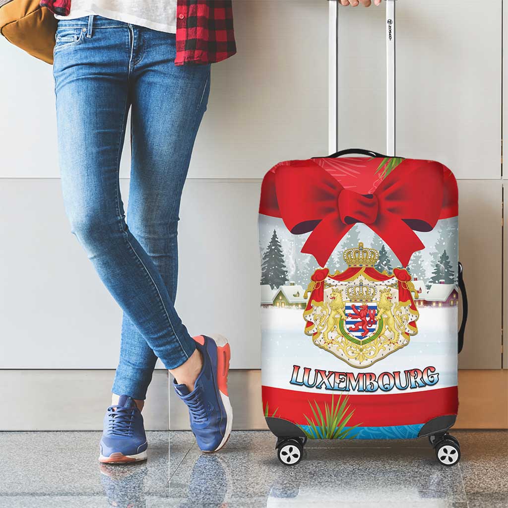 Luxembourg Christmas Luggage Cover Schei Chreschtdeeg 2025 - Wonder Print Shop