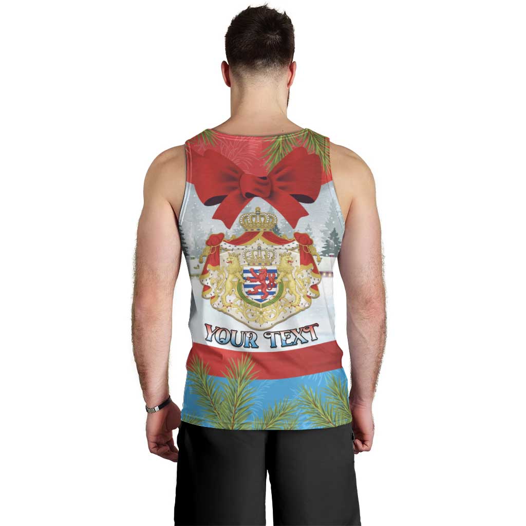 Personalised Luxembourg Christmas Men Tank Top Schei Chreschtdeeg 2025 - Wonder Print Shop