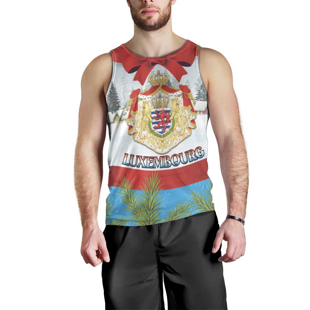 Personalised Luxembourg Christmas Men Tank Top Schei Chreschtdeeg 2025 - Wonder Print Shop