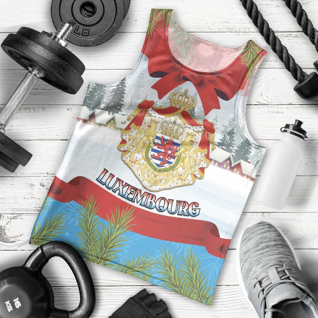 Personalised Luxembourg Christmas Men Tank Top Schei Chreschtdeeg 2025 - Wonder Print Shop