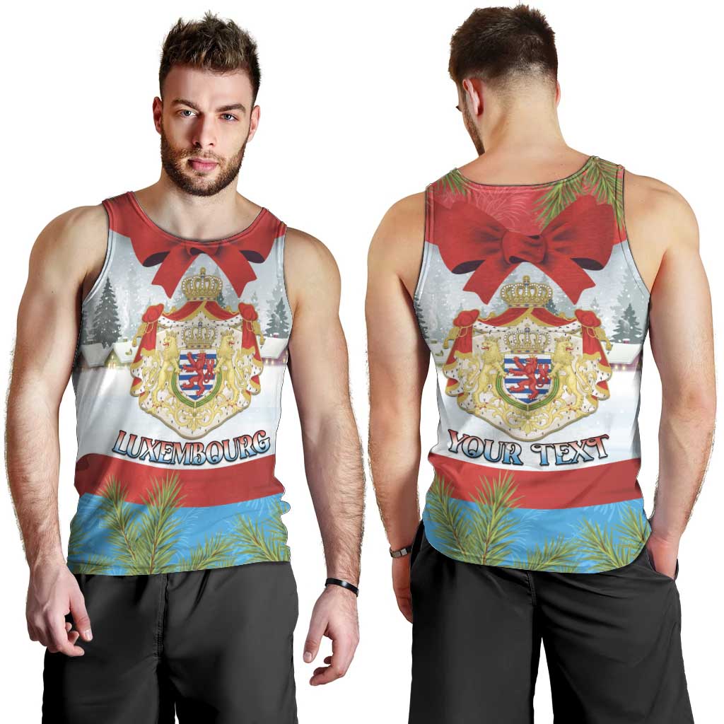 Personalised Luxembourg Christmas Men Tank Top Schei Chreschtdeeg 2025 - Wonder Print Shop